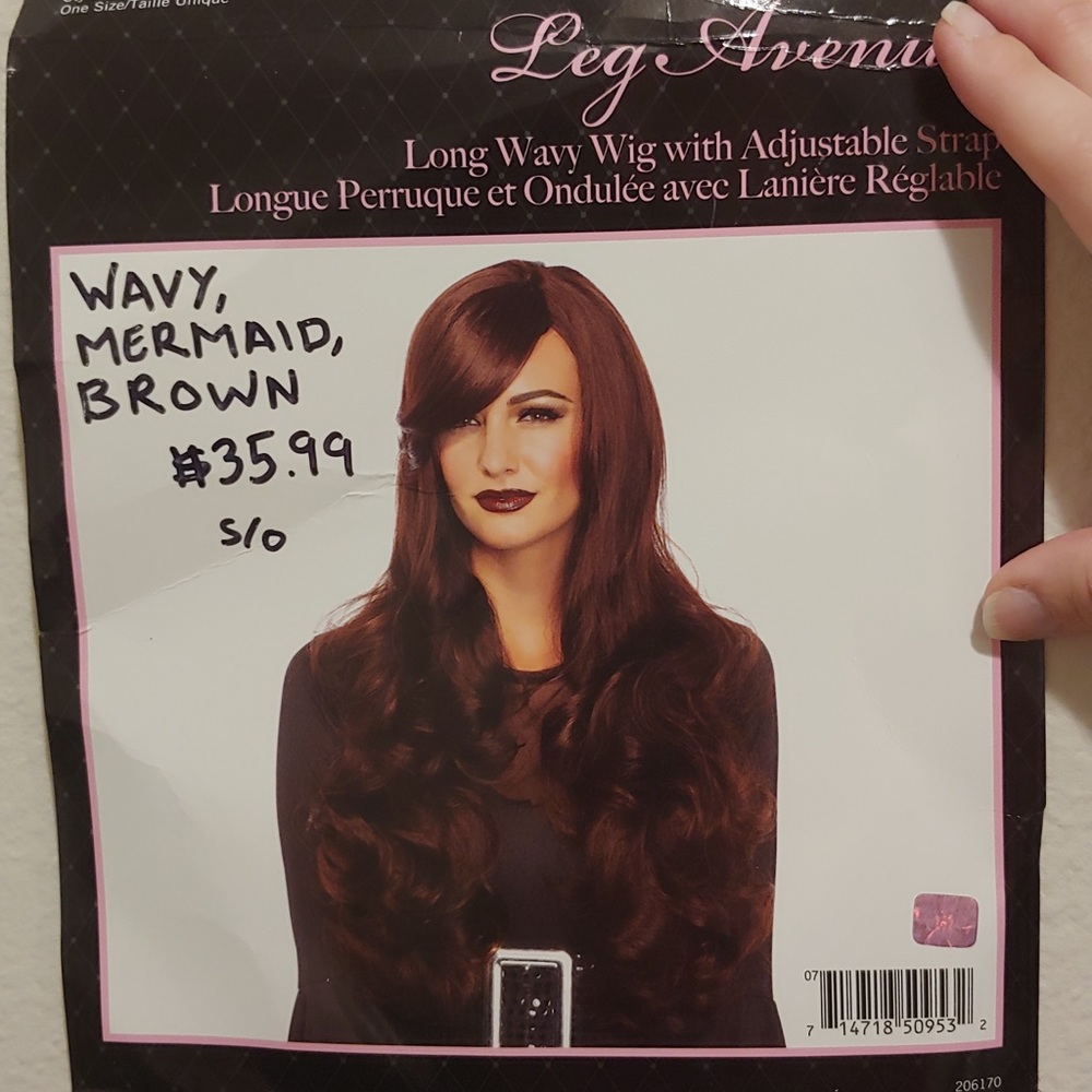 Long Brown Wavy Wig